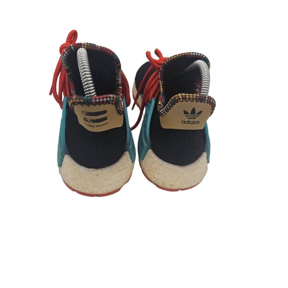 Adidas Men\'s NMD PHARRELL Multi Human Race Sneakers Black Size 6